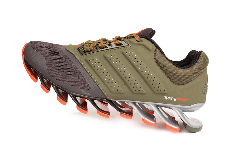 Men's Adidas Springblade 4 Running Shoes Army Green